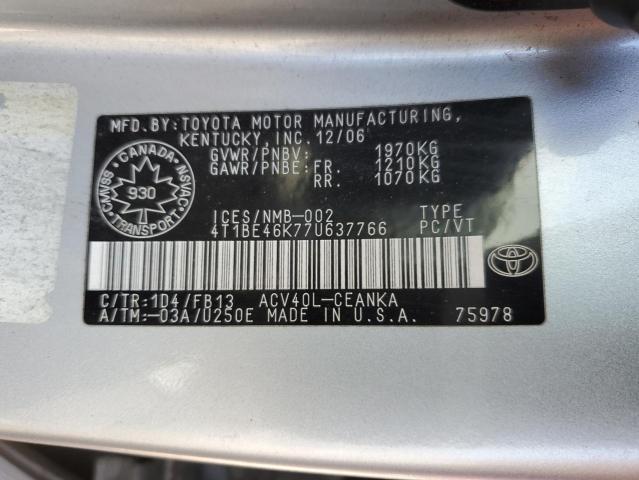 2007 TOYOTA CAMRY CE