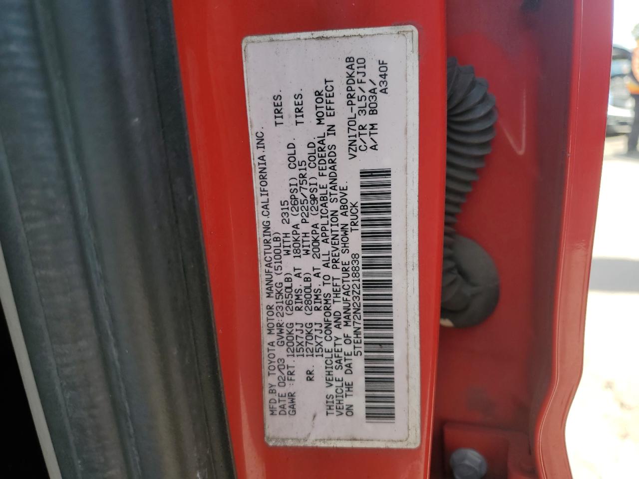 2003 Toyota Tacoma - Image 12