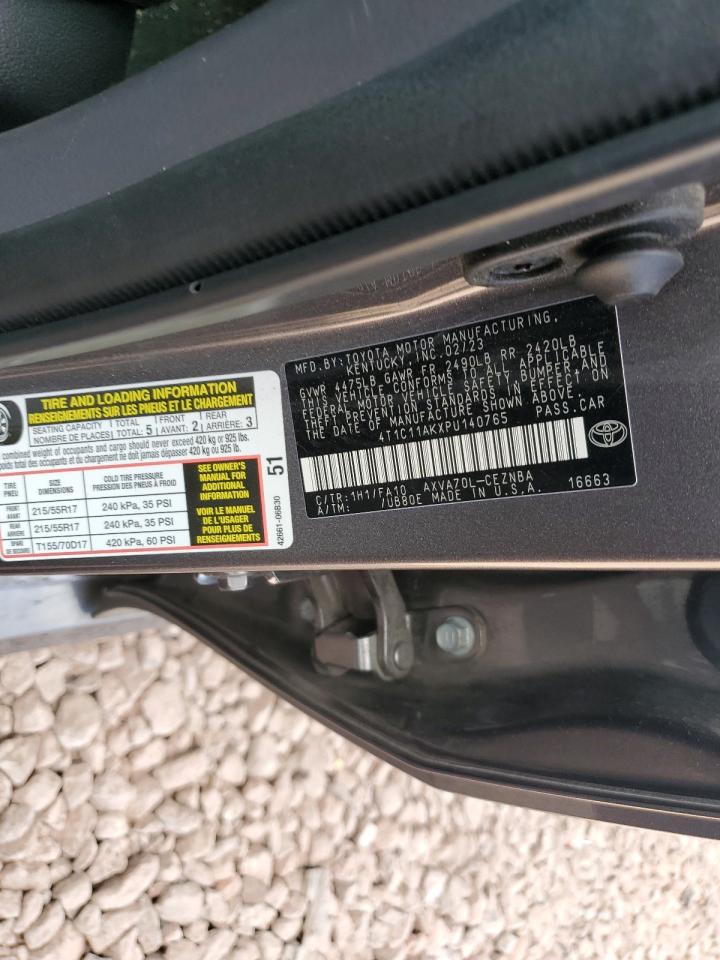 4T1C11AKXPU140765 TOYOTA CAMRY 2023