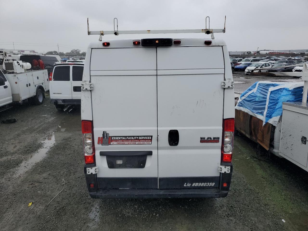 2019 Ram Promaster 2500 2500 High VIN: 3C6TRVDG3KE510822 Lot: 49006275
