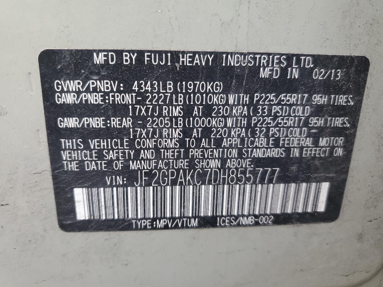 2013 Subaru XV - Image 14