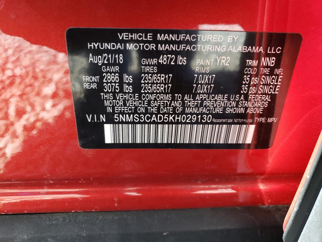 2019 Hyundai Santa Fe - Image 15