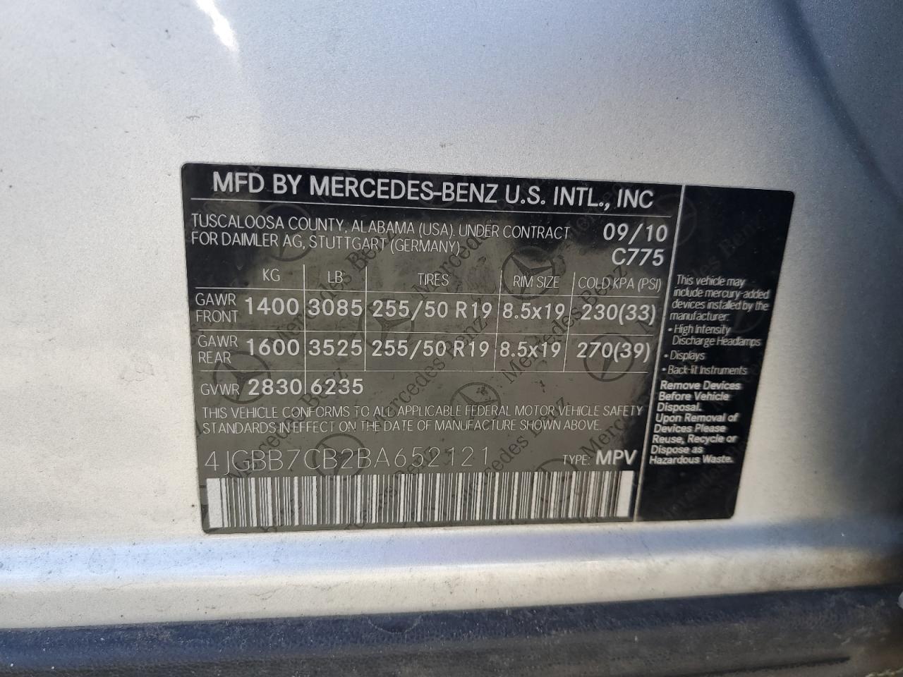 2011 Mercedes-Benz M-klasse - Image 13