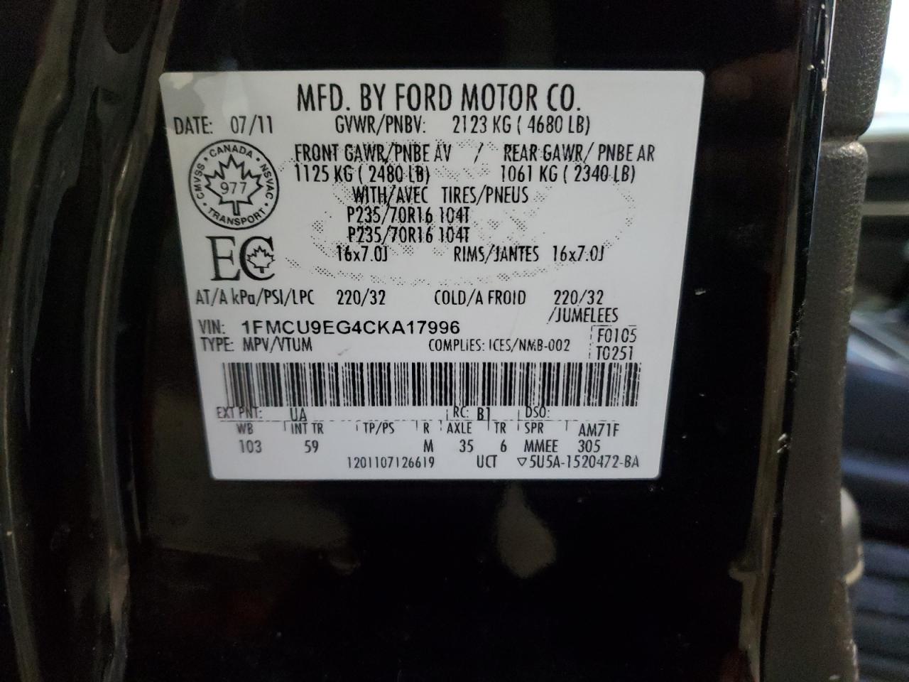 2012 Ford Escape - Image 13