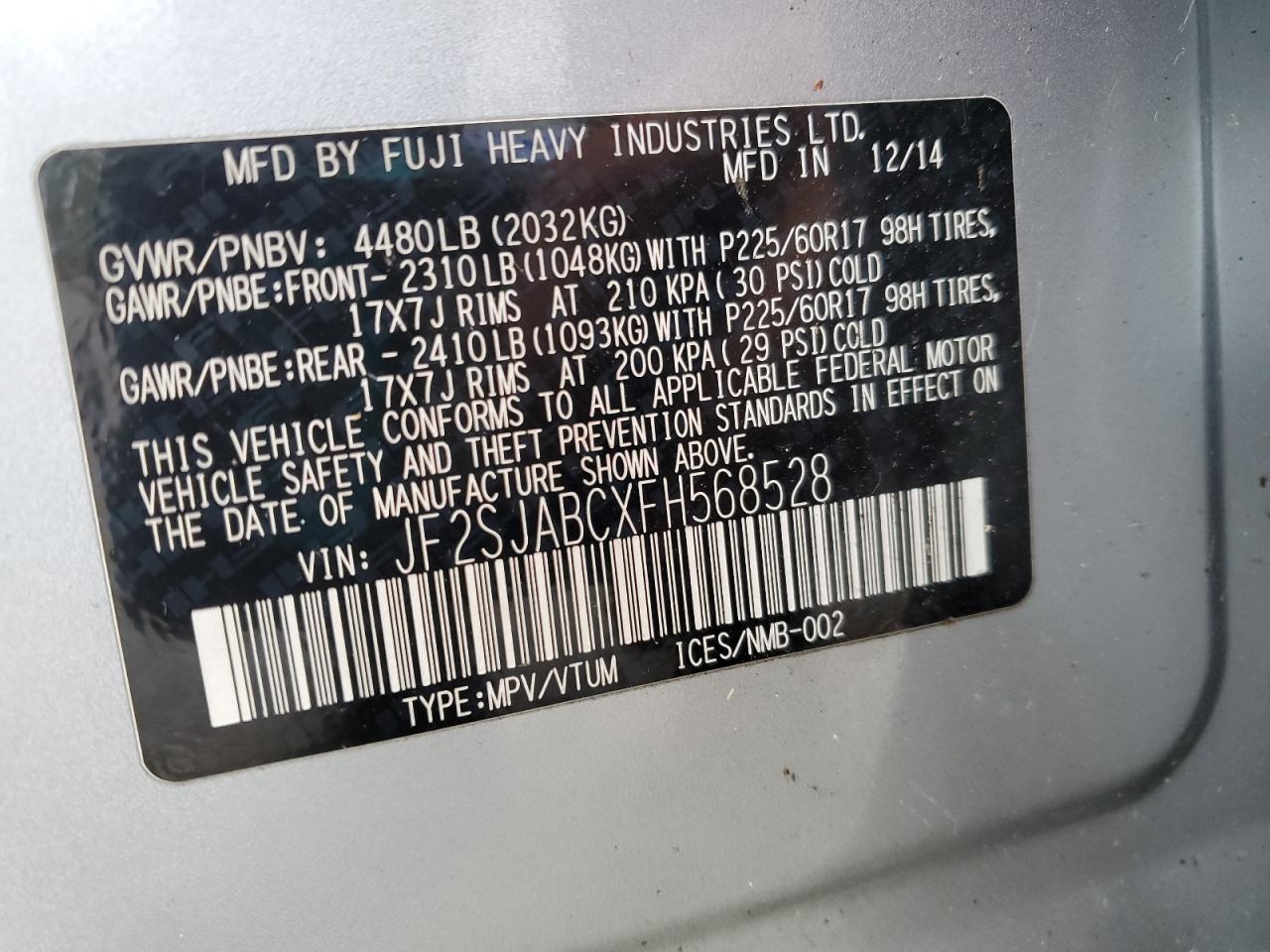 2015 Subaru Forester - Image 13