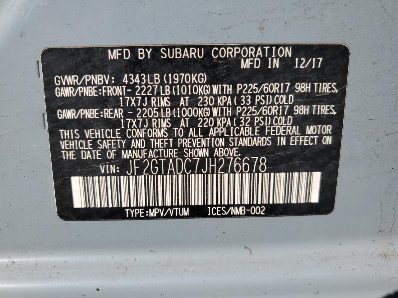 2018 Subaru XV - Image 13