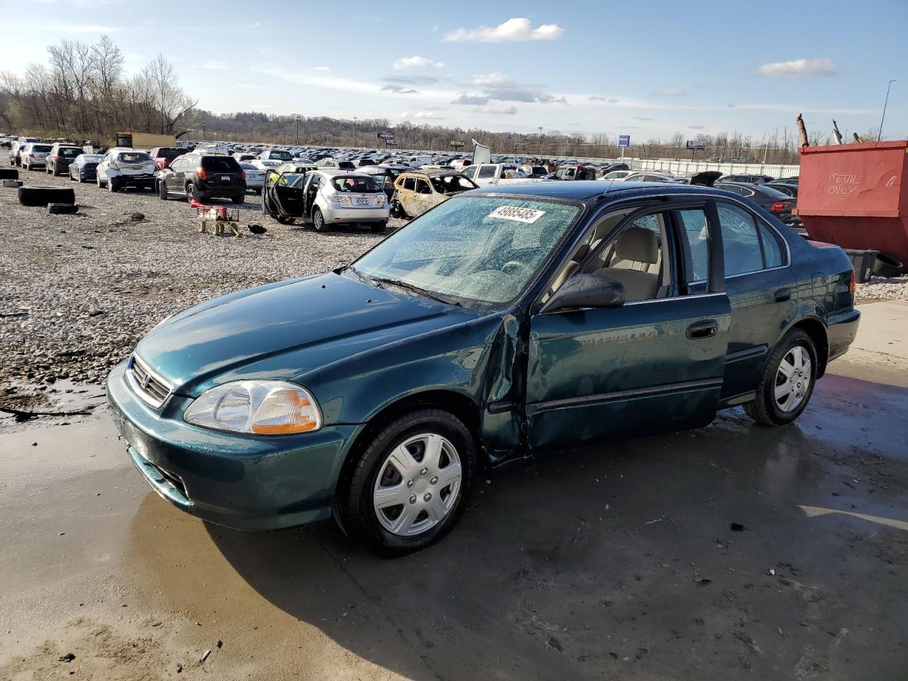 1997 Honda Civic Lx zu verkaufen in Cahokia Heights, IL - Side