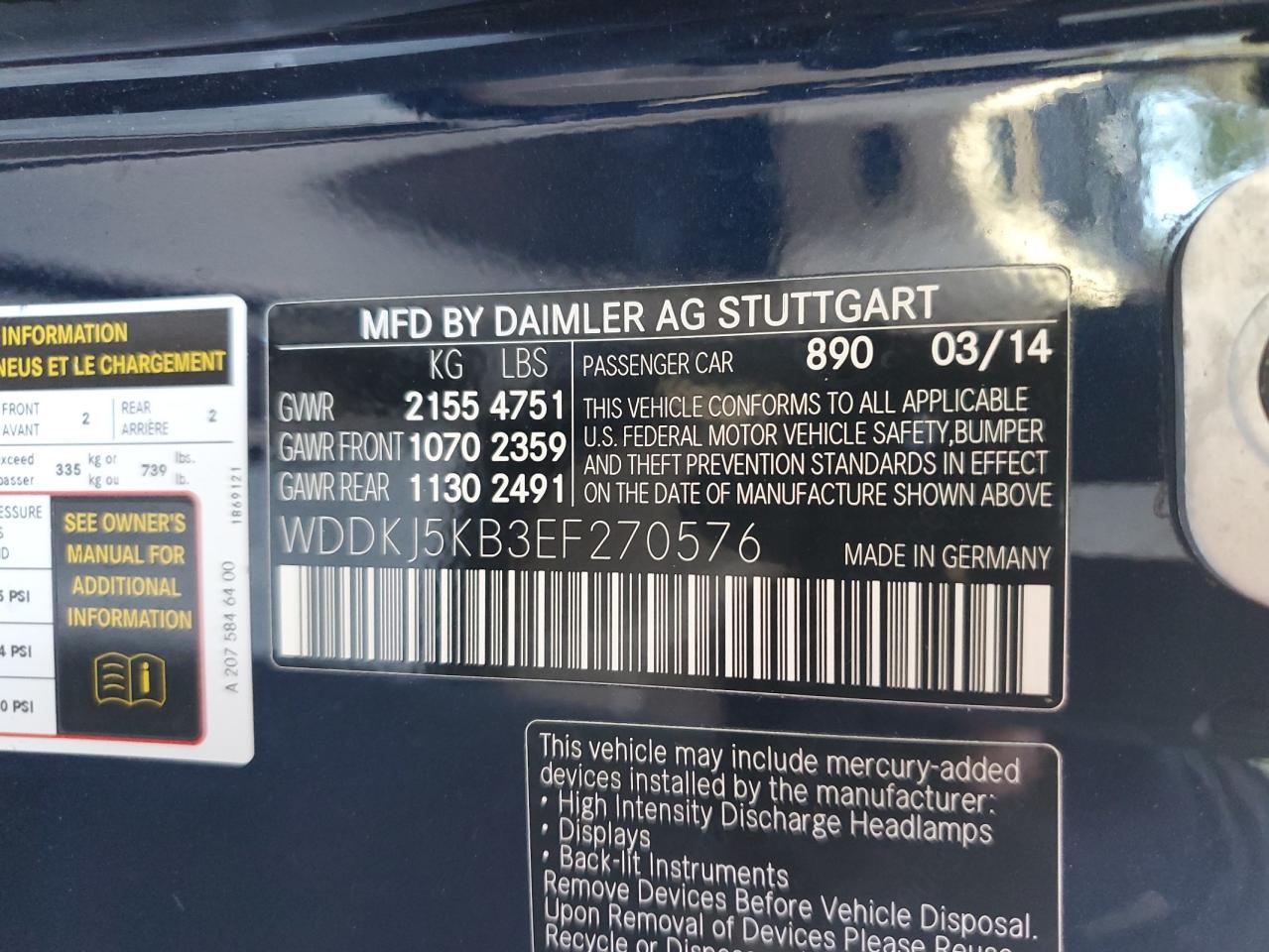 2014 Mercedes-Benz E-klasse - Image 12