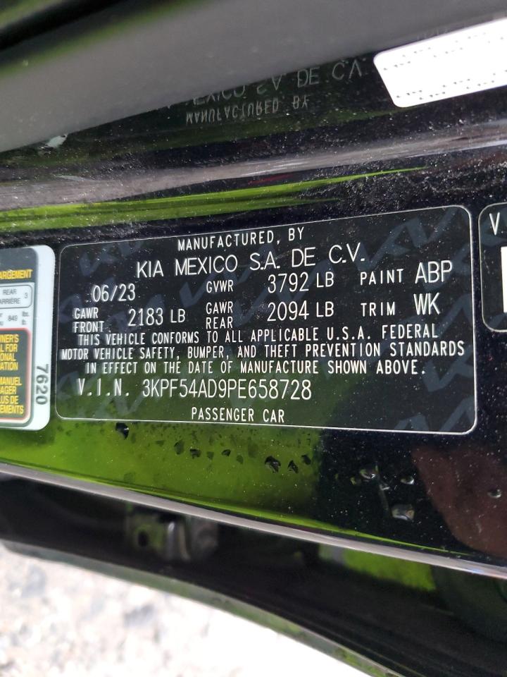 2023 Kia Forte Gt Line VIN: 3KPF54AD9PE658728 Lot: 48405135