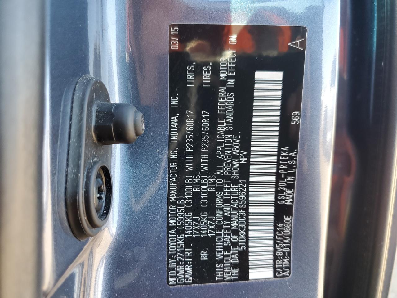 2015 Toyota Sienna - Image 14