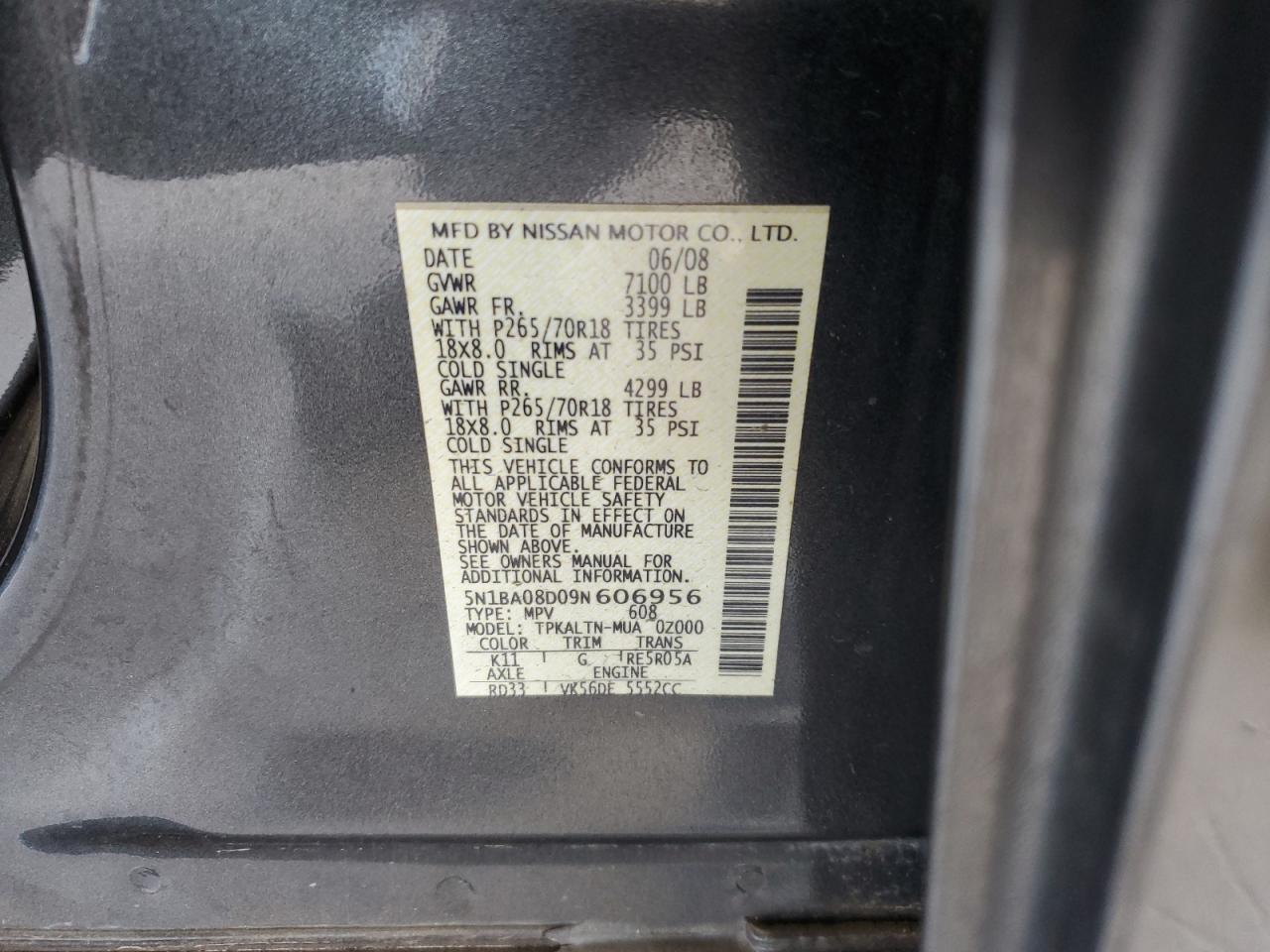 2009 Nissan Armada - Image 13