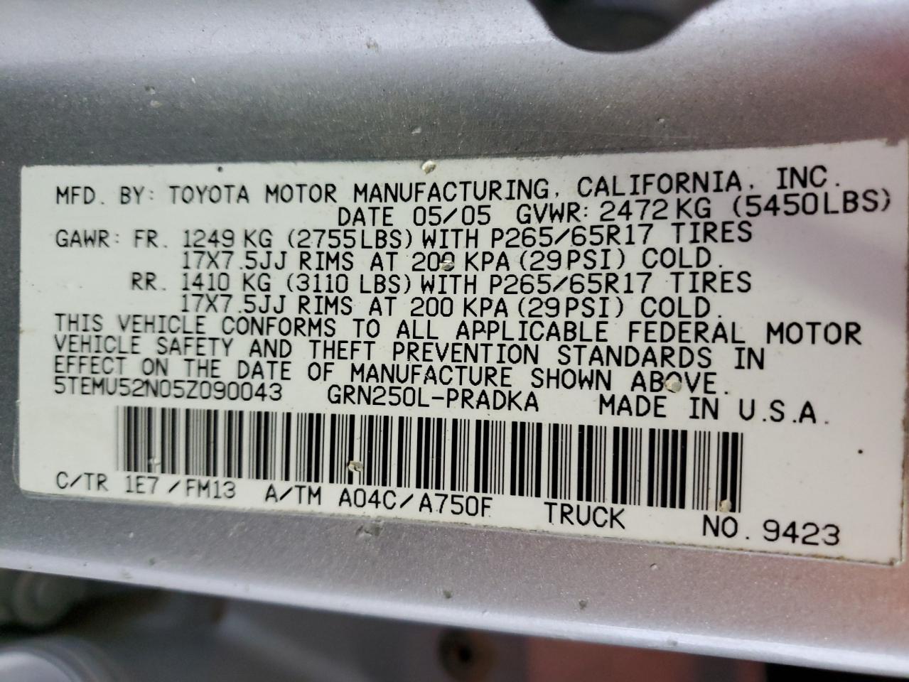 2005 Toyota Tacoma - Image 12