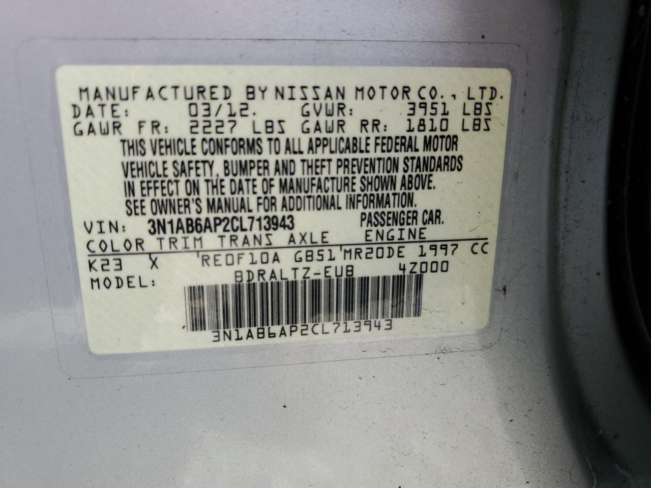 2012 Nissan Sentra - Image 12