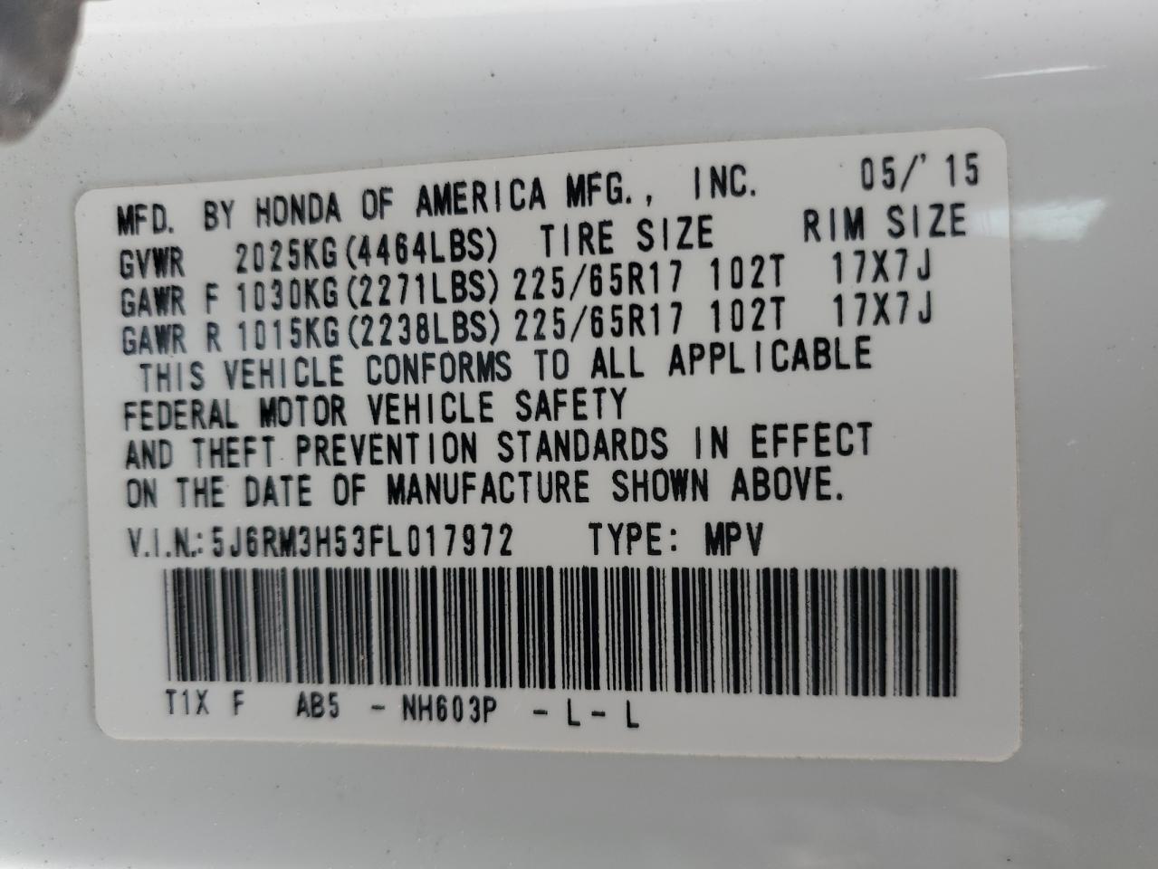 2015 Honda CR-V - Image 14