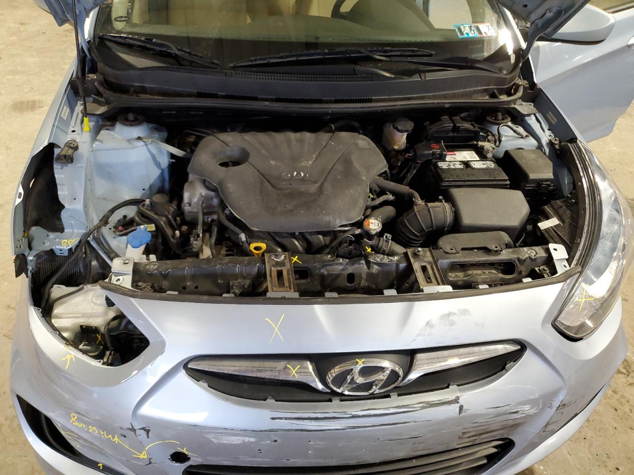 2013 Hyundai Accent Gls VIN: KMHCT4AE8DU430391 Lot: 51152755