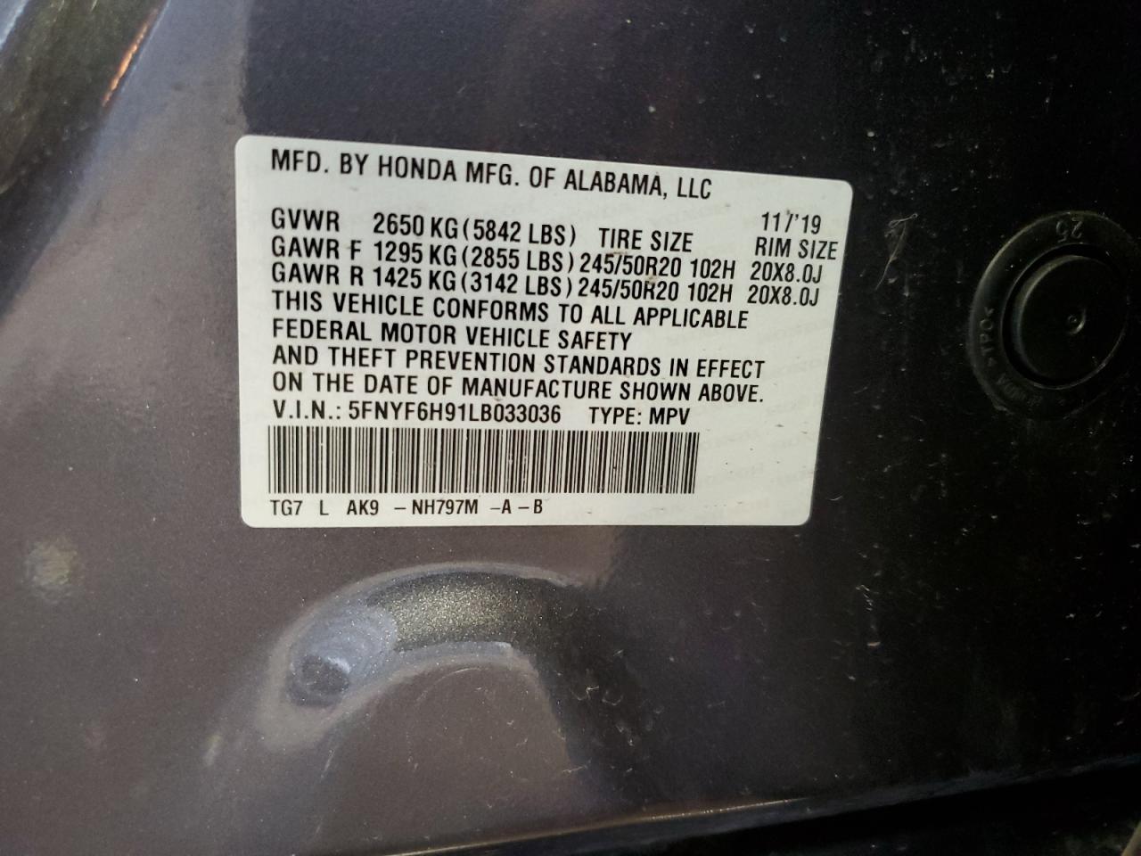 2020 Honda Pilot - Image 13