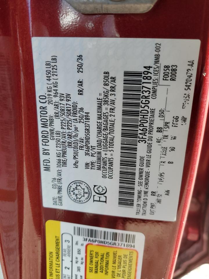 2016 Ford Fusion - Image 12