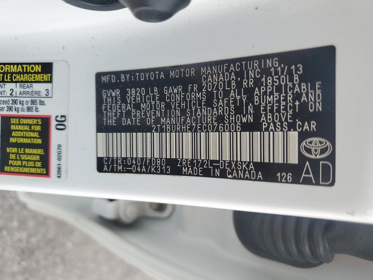 2014 Toyota Corolla - Image 13
