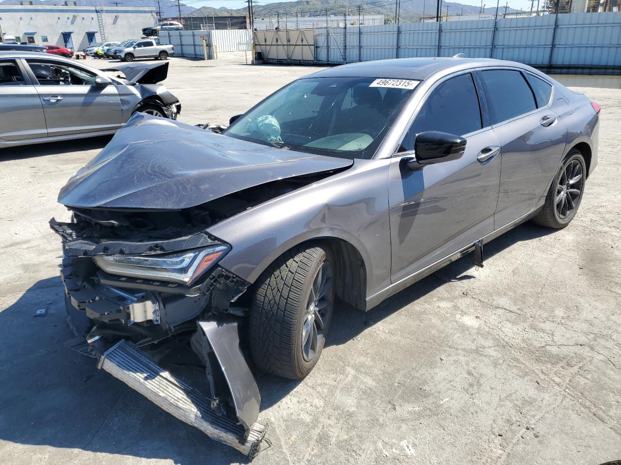 2021 Acura Tlx for Sale in Sun Valley, CA - Front End