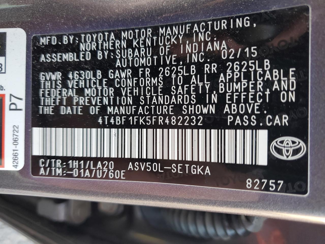 2015 Toyota Camry - Image 14