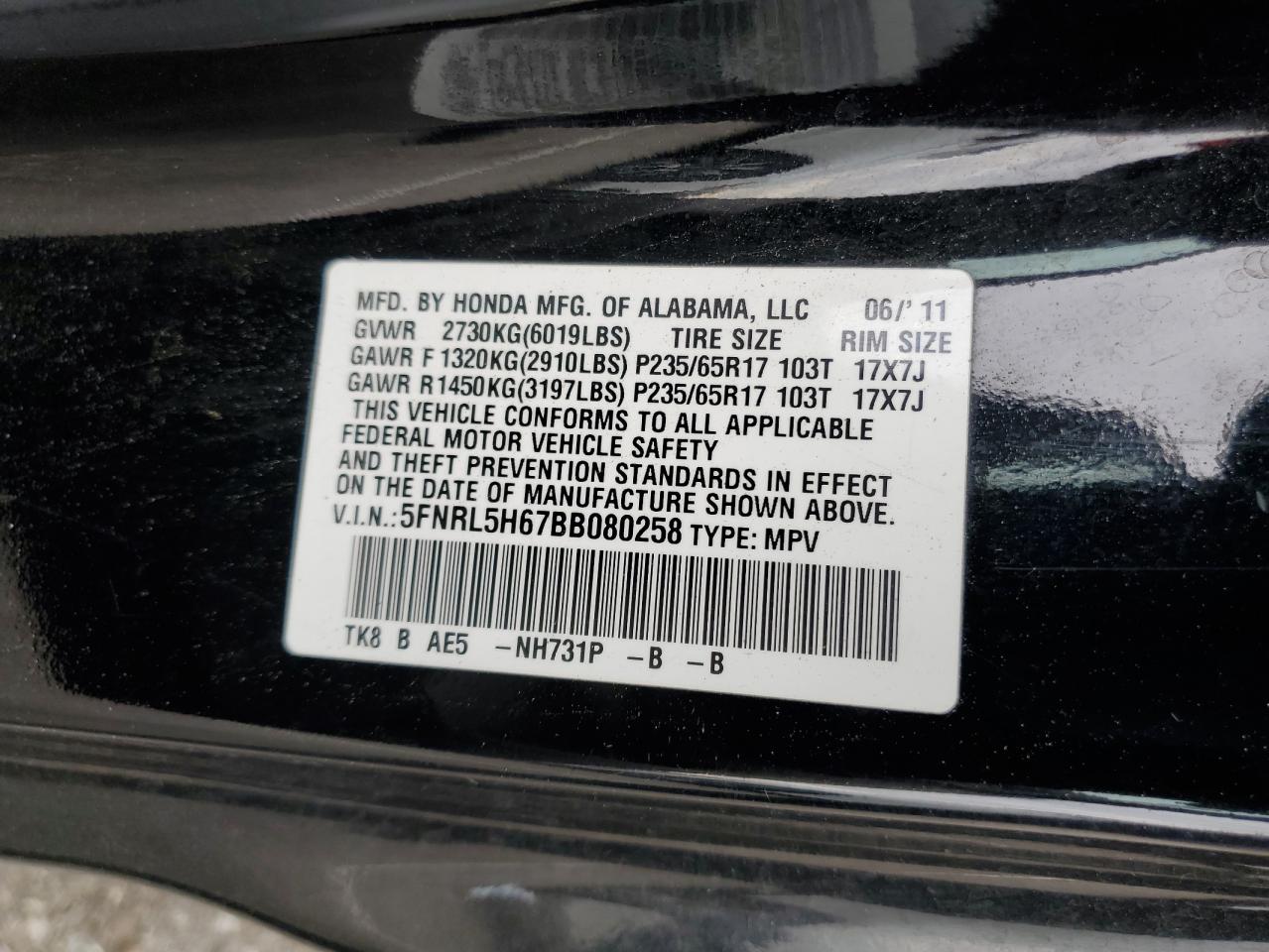 2011 Honda Odyssey - Image 12