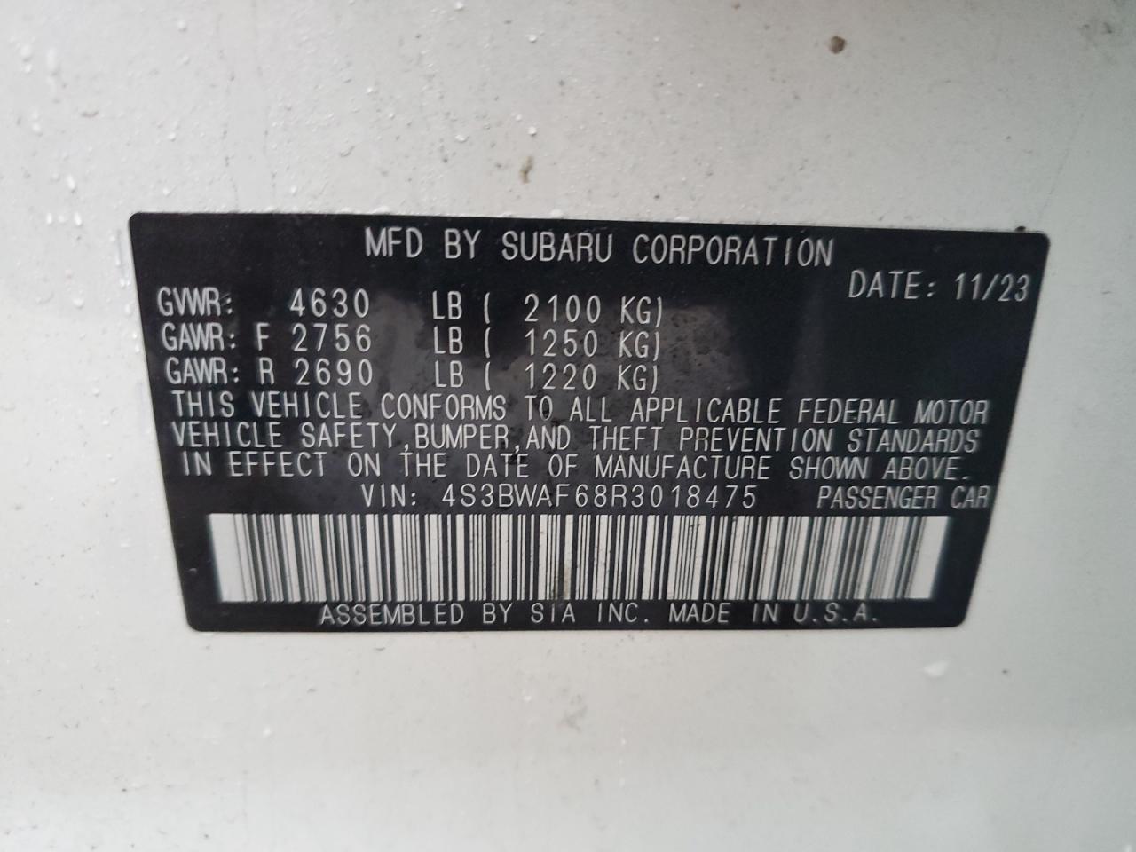 2024 Subaru Legacy - Image 12