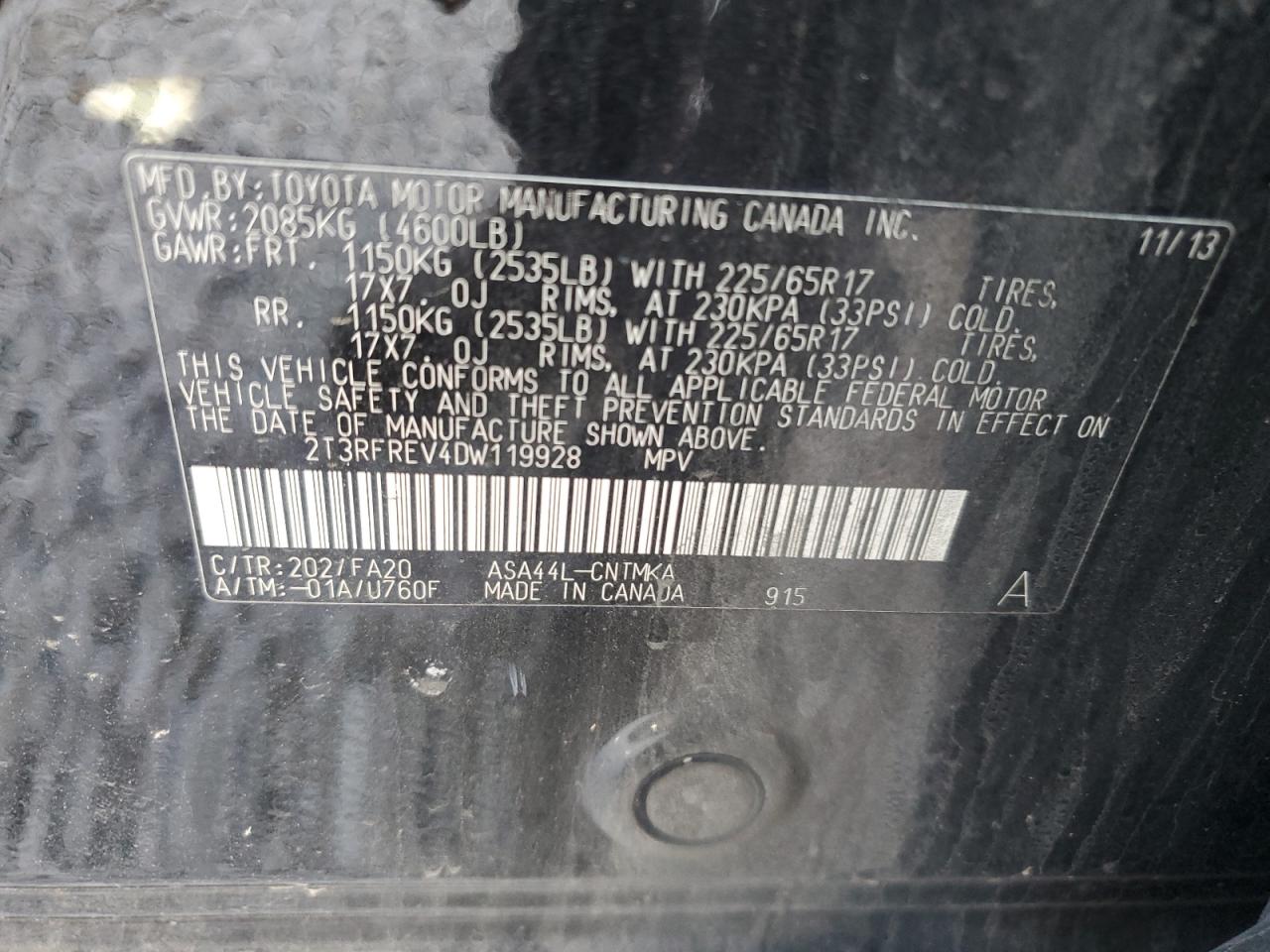 2013 Toyota RAV 4 - Image 13