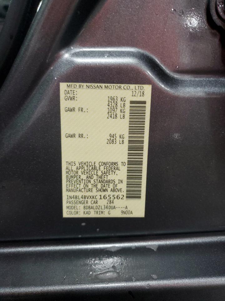1N4BL4BVXKC165562 NISSAN ALTIMA 2019