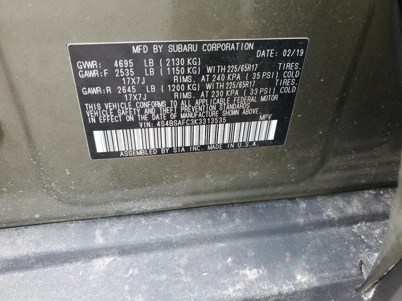 2019 Subaru Outback - Image 14