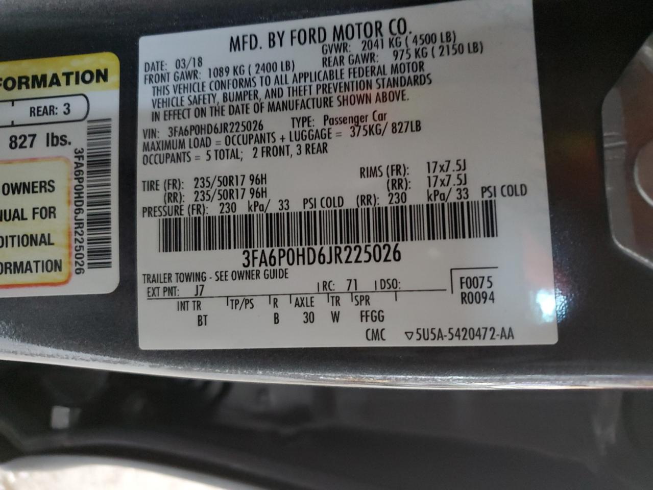 2018 Ford Fusion - Image 12
