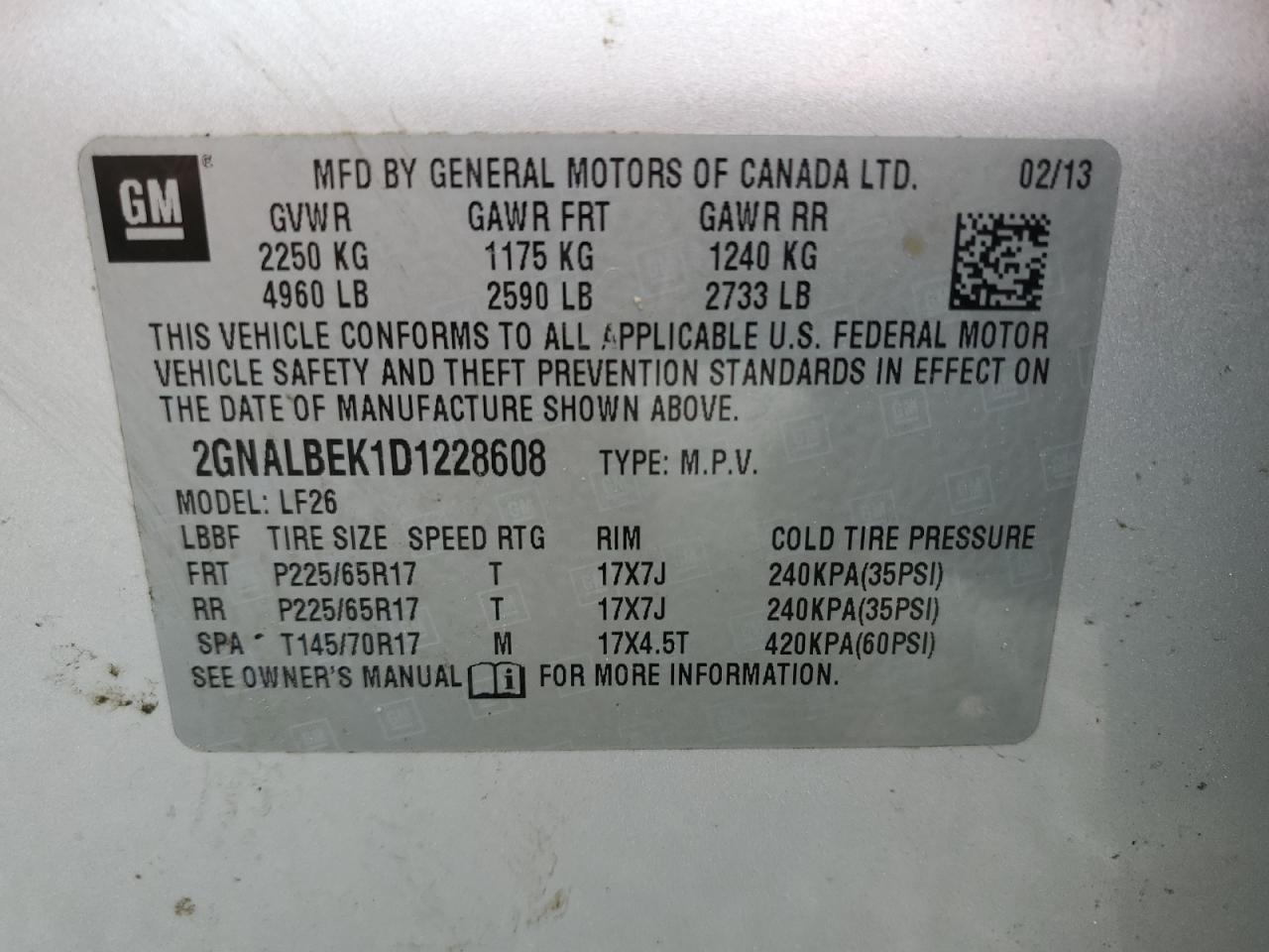 2013 Chevrolet Equinox - Image 13