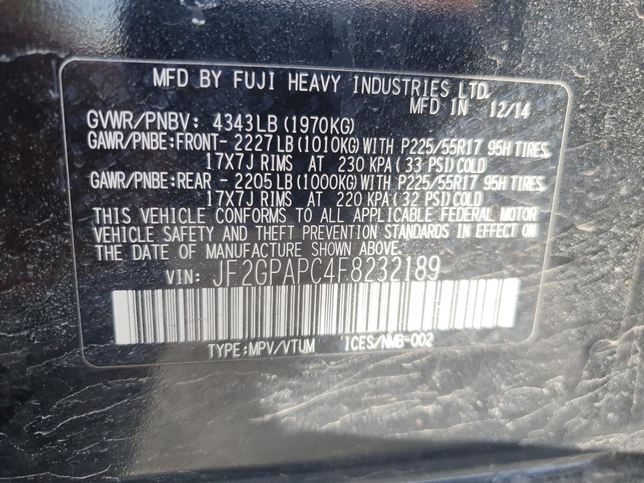 2015 Subaru XV - Image 15