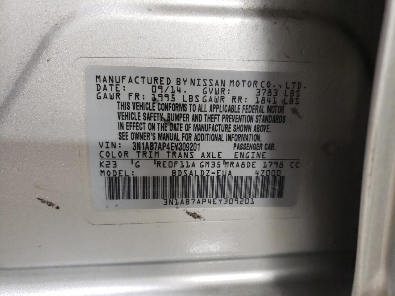 2014 Nissan Sentra - Image 12