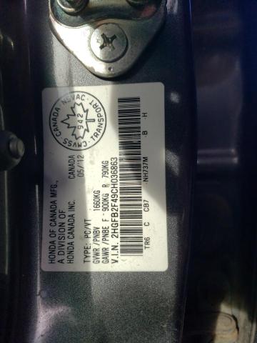2012 HONDA CIVIC LX