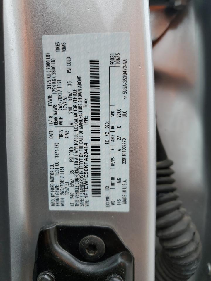 1FTEW1E56KFA20414 FORD F-150 2019