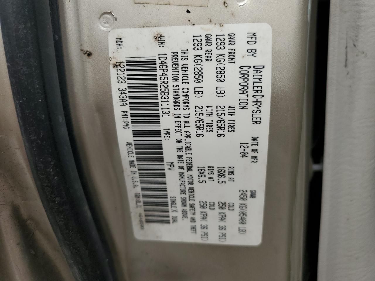 2005 Dodge Caravan - Image 15