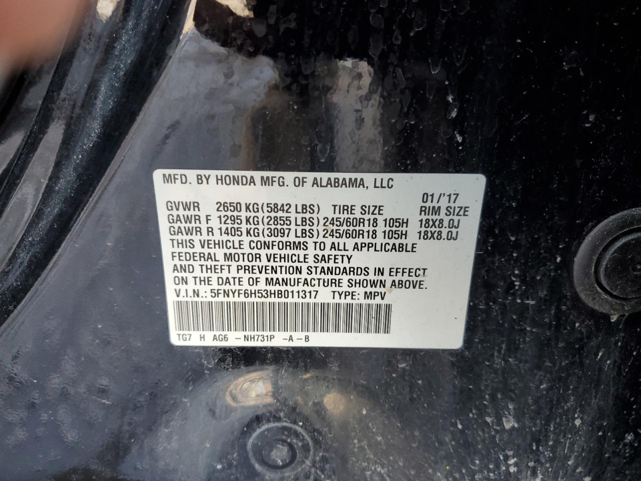 2017 Honda Pilot - Image 14