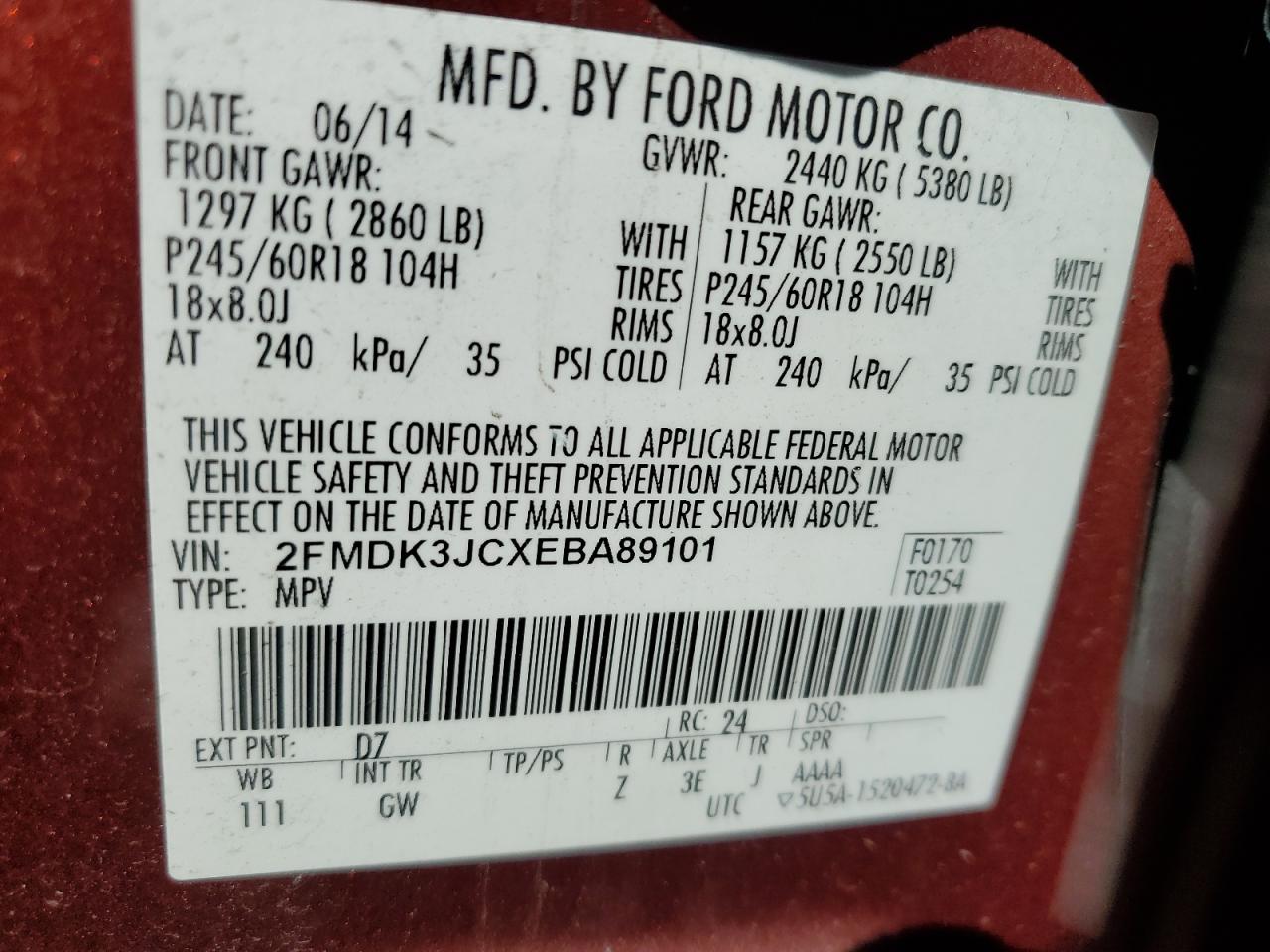 2014 Ford Edge - Image 13