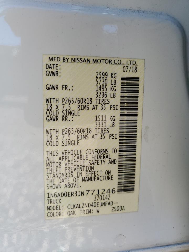 1N6AD0ER3JN771246 NISSAN FRONTIER 2018