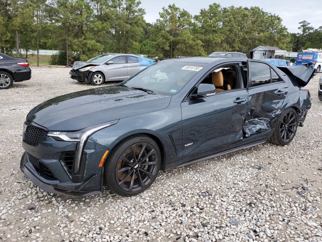 2022 Cadillac Ct4-V Blackwing na sprzedaż w Houston, TX - Side