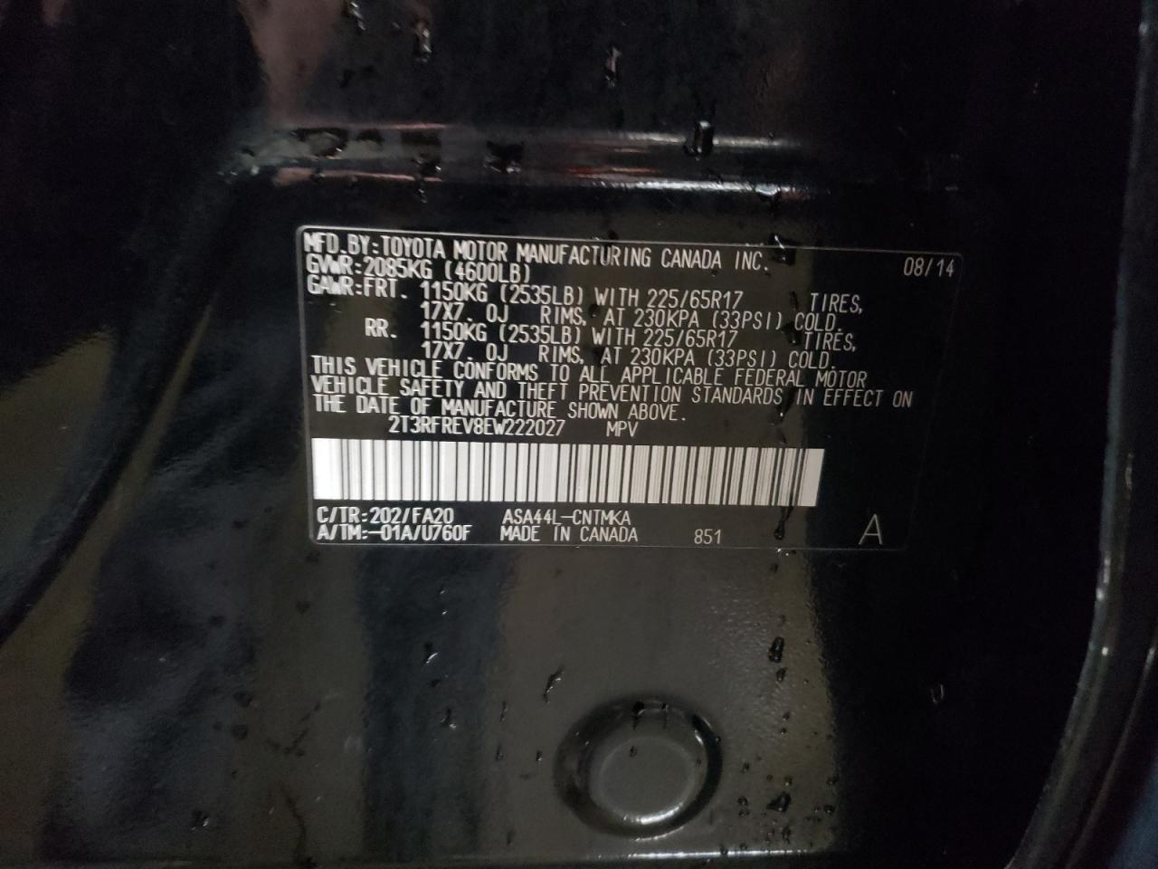 2014 Toyota RAV 4 - Image 12