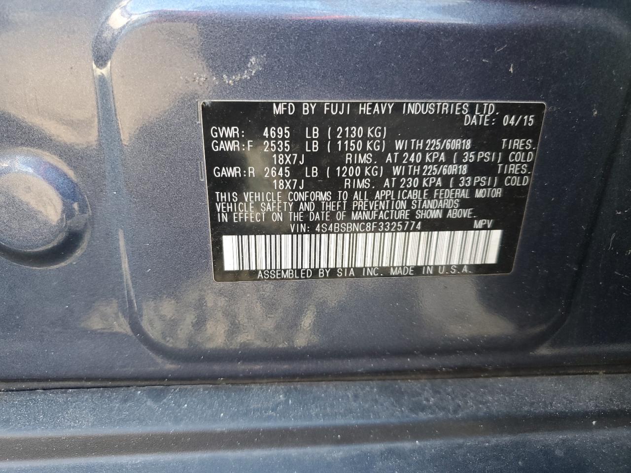 2015 Subaru Outback - Image 13