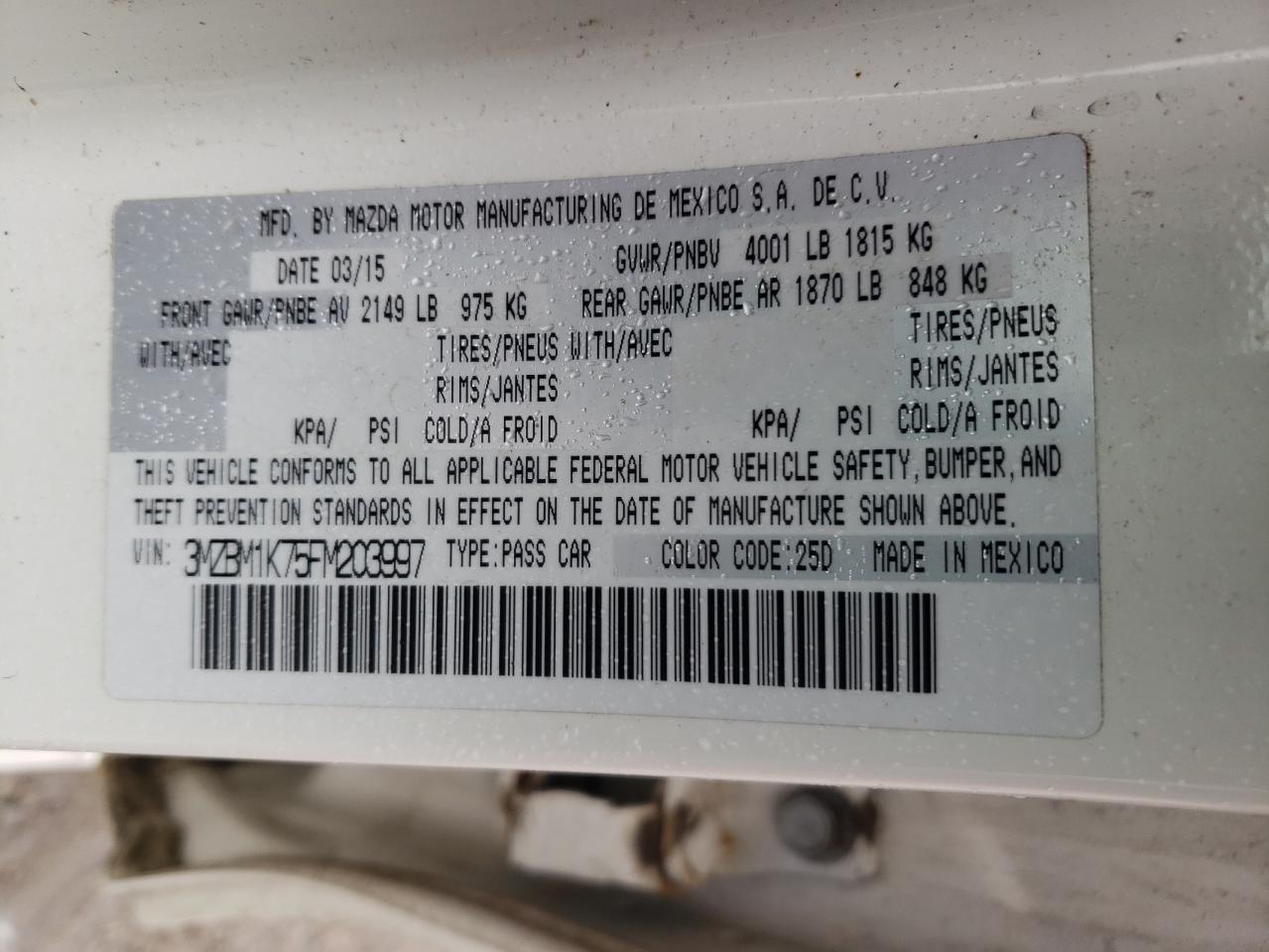 2015 Mazda 3 - Image 12