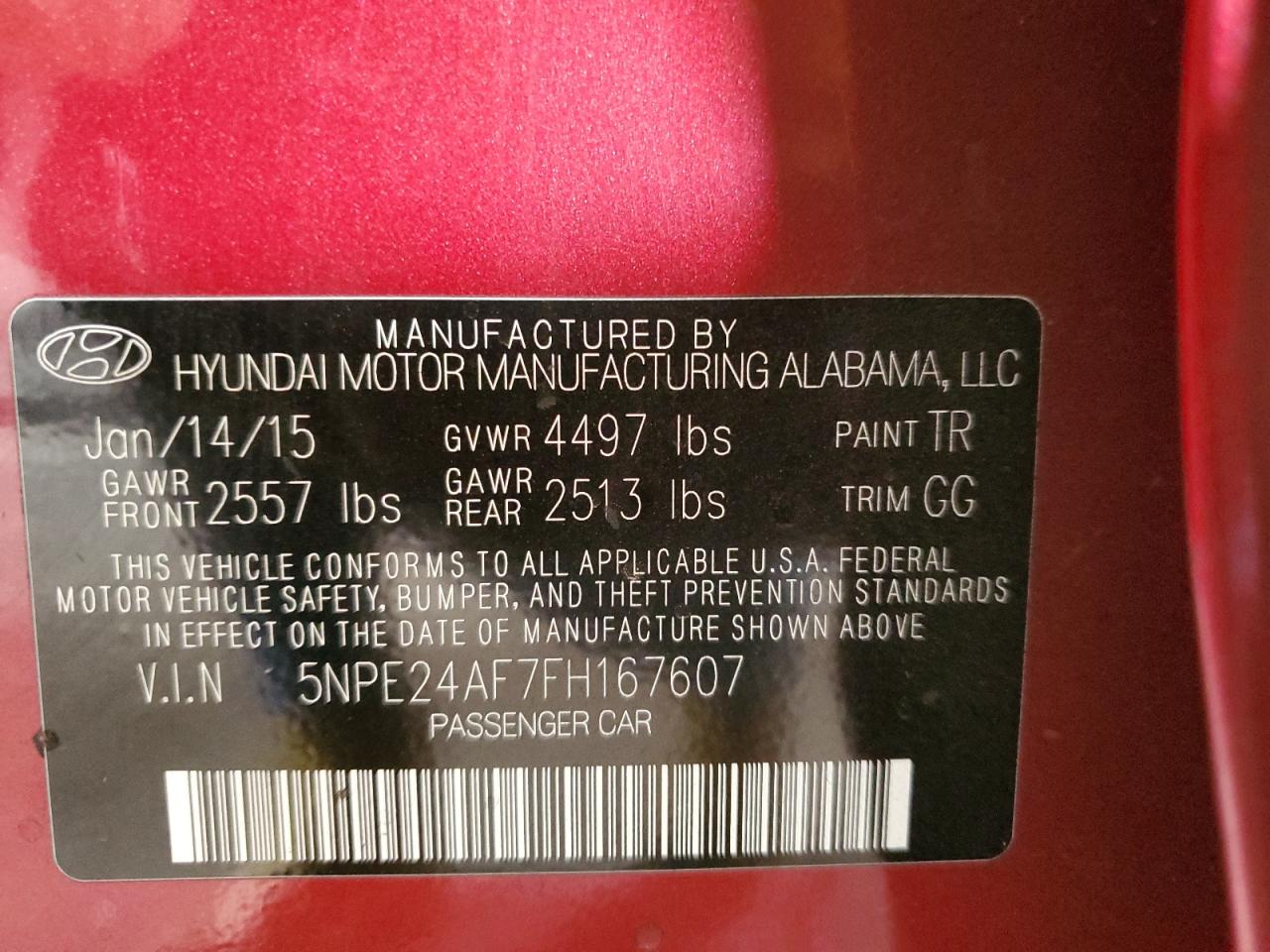 2015 Hyundai Sonata - Image 13