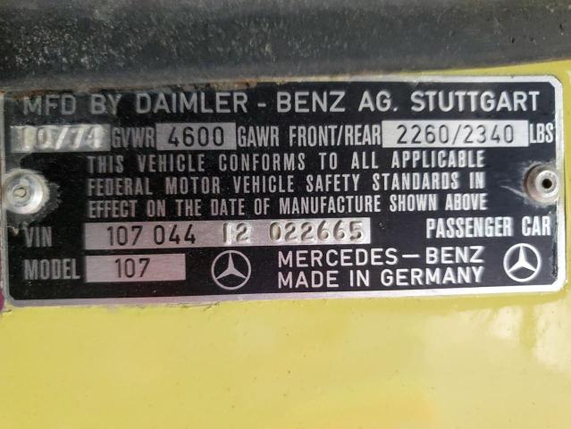 1975 MERCEDES BENZ 450 SL