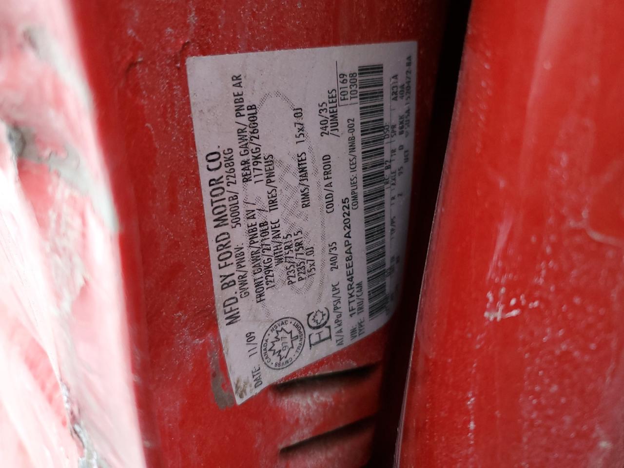 2010 Ford Ranger Super Cab VIN: 1FTKR4EE8APA202 Lot: 46096145