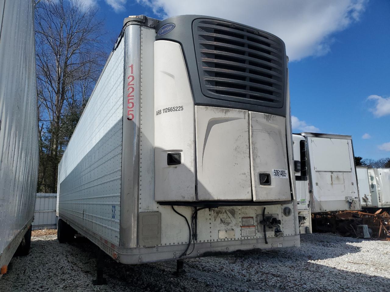 2012 Great Dane Refrigerated Van Trailer за продажба в West Warren, MA - Front End