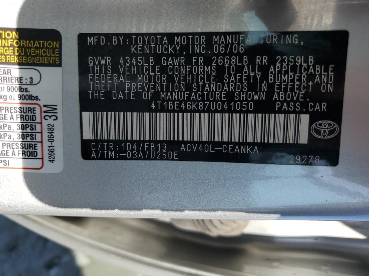 2007 Toyota Camry - Image 12