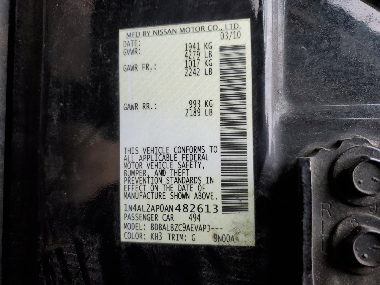 2010 Nissan Altima - Image 14