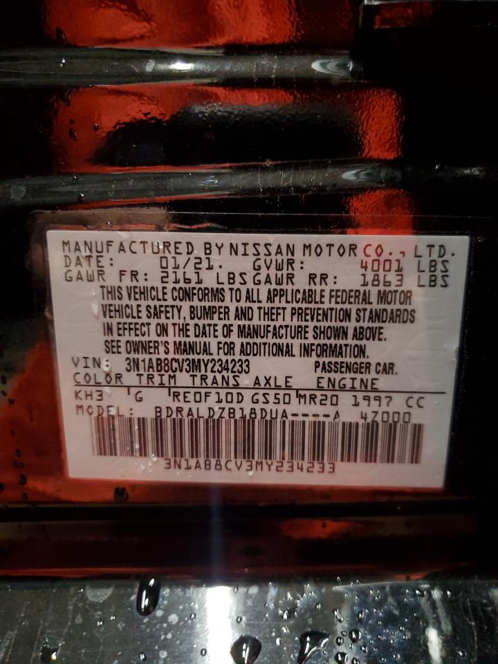 3N1AB8CV3MY234233 NISSAN SENTRA 2021